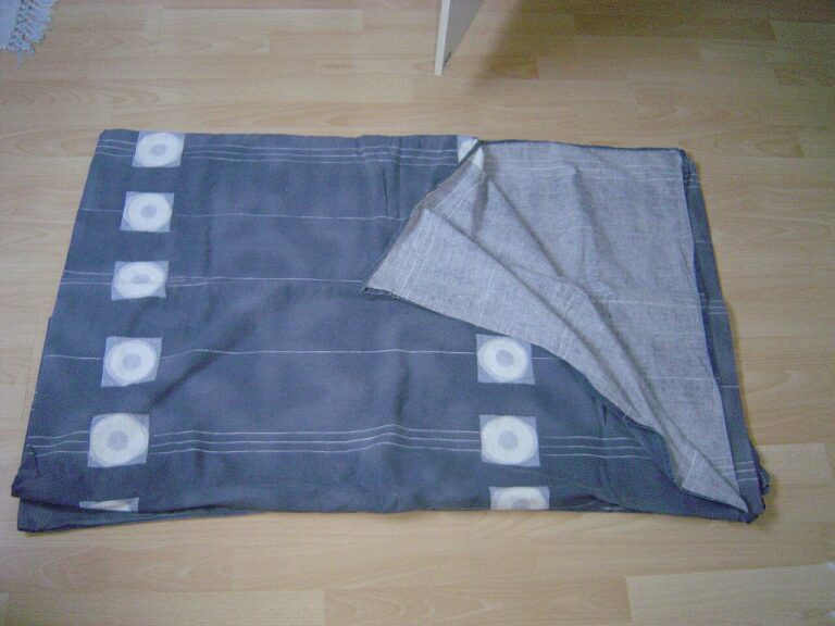 Folded duvetcover