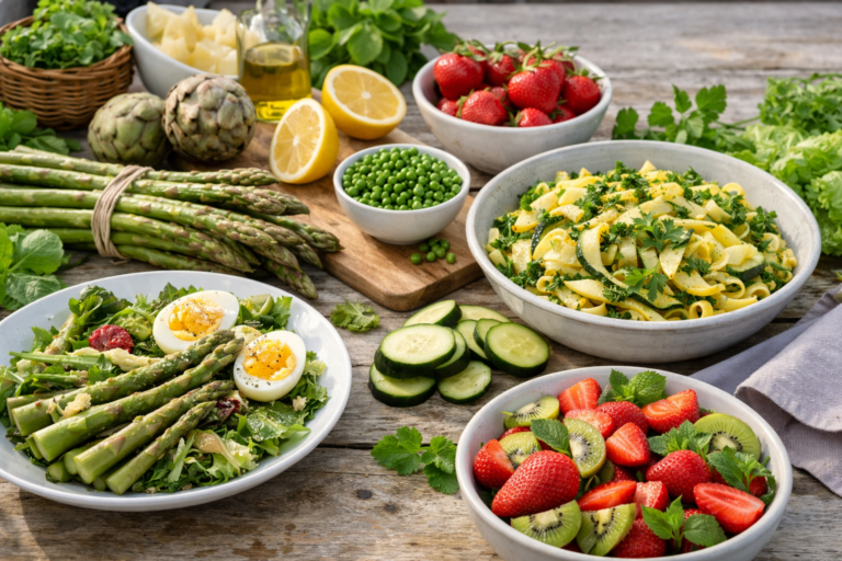 Ricette di primavera con cibi di stagione: idee fresche, sane e pronte in pochi minuti